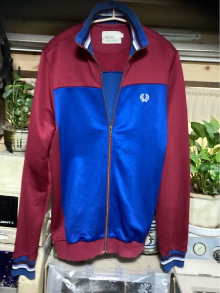 FRED PERRY フレッドペリー ジャージ トラックジャケット レッド×ブルー