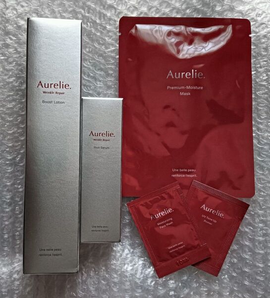 未開封オレリー Aurelie 化粧水100ml美容液30mlパック1サンプル2
