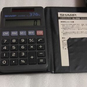 レトロ SHARP 電卓 EL-376C ブラック