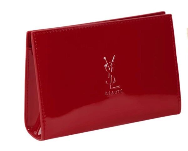 限定1点 新品未開封 イヴ・サンローラン YSL オリジナルポーチ 赤色 レッド