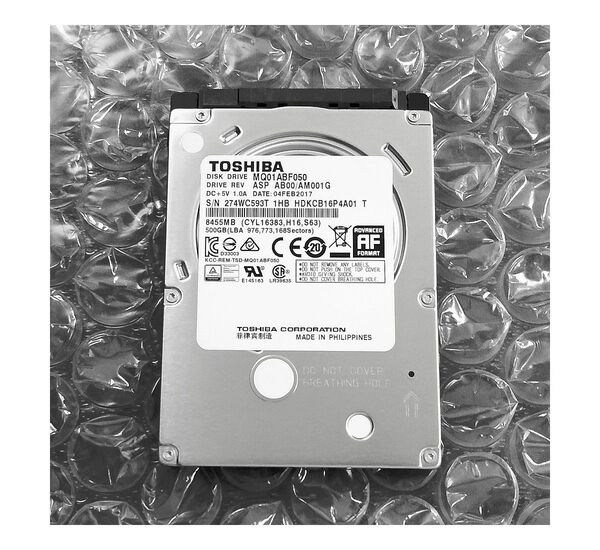 TOSHIBA MQ01ABF050 500GB 2.5インチHDD AVコマンド対応