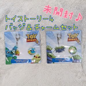 トイストーリー4 バッジ&チャームセット 2個セット 未開封