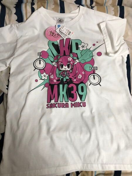 A. 桜ミク 初音ミク 半袖Tシャツ サイズL ボーカロイド MIKU