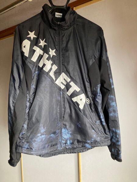 ATHLETA アスレタ ウインドブレーカー ブラック×ブルー