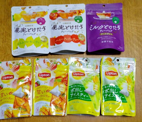 日東紅茶 Lipton ティーバッグ 7点 まとめ売り