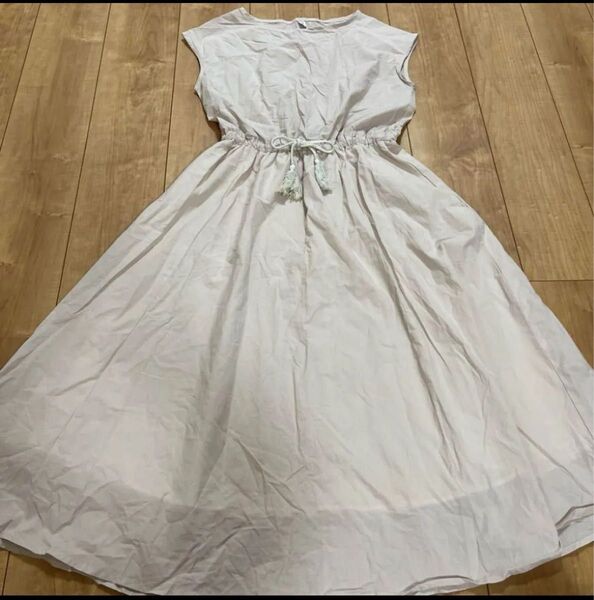 ワンピース ロング ノースリーブ フレンチスリーブ