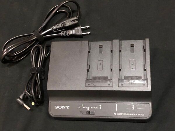 2連バッテリーチャージャー SONY BC-U2 中古動作品 値下げ