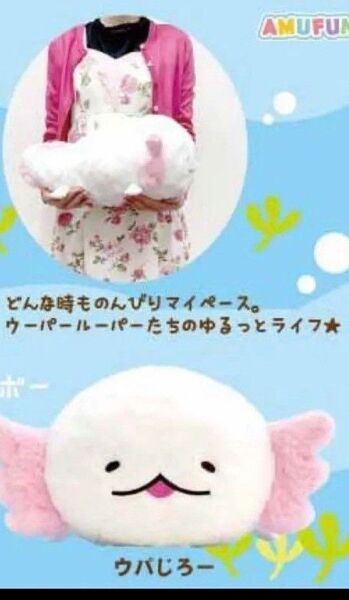 未使用タグ付き ゆるっとウーパーず。 のんびり ウパじろー ぬいぐるみ ウーパールーパー