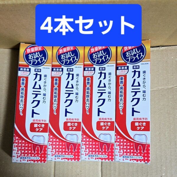 【値引き不可】4本 カムテクト 歯ぐきケア お試し品 105g