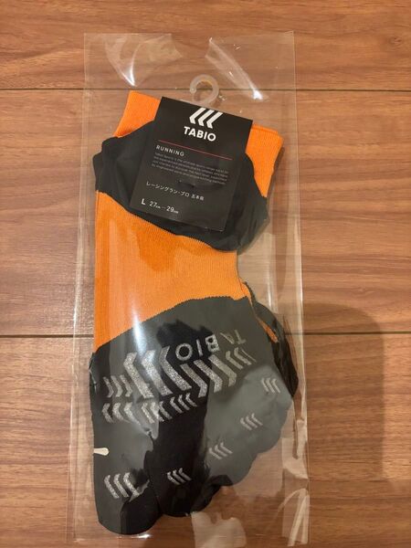 【人気色】新品 TABIO タビオ レーシングラン プロ 五本指ソックス (L)