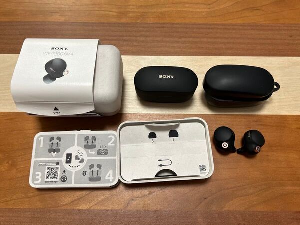 【中古】SONY WF-1000XM4 ブラック ワイヤレスイヤホン Bluetooth ノイズキャンセリングイヤホン ソニー