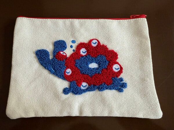 ミャクミャク 刺繍 ポーチ 大阪・関西万博ポーチ入りスナック(お菓子なし)