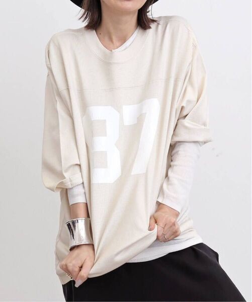 【8/10迄値下中】アパルトモンGOOD GRIEF!/グッドグリーフCRACKED PRINT FOOTBALL TEE