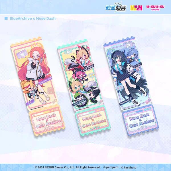 【大陸限定・中国限定】ブルーアーカイブ ブルアカ Muse Dashコラボ ホロカードセット モモイ ミドリ ユズ アリス