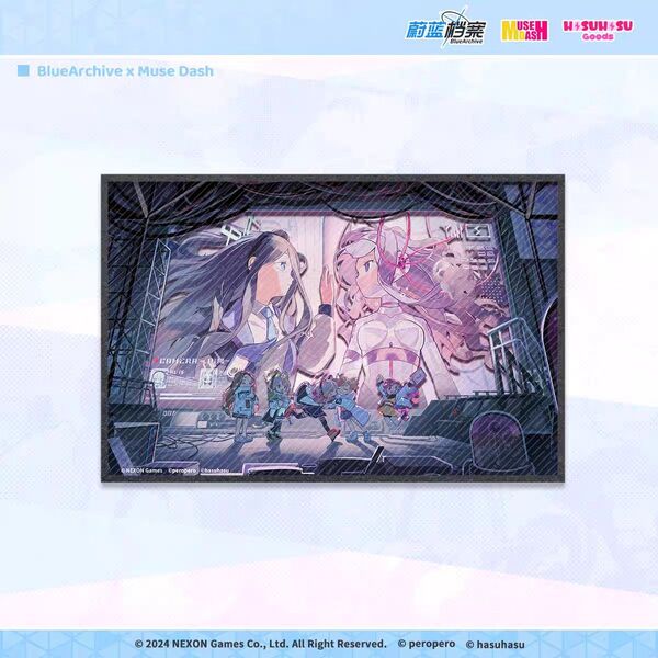 【日本未発売・大陸限定・中国限定】ブルーアーカイブ ブルアカ Muse Dashコラボ アクリル色紙①モモイ ミドリ ユズ アリス