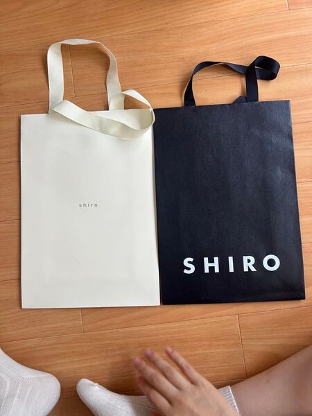shiro ショッパー 紙袋 ショップ袋 新旧デザイン