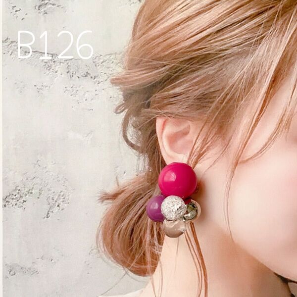 B126…つぶつぶ イヤリングorピアス