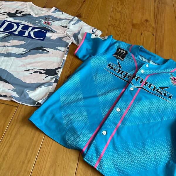 DHC サガン鳥栖 半袖Tシャツ 2枚セット ユニフォーム 記念tシャツ イバルボ サイン入り j2