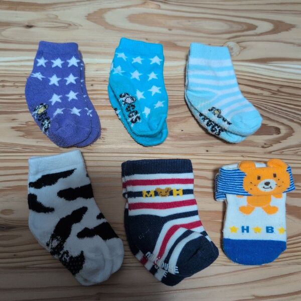 ベビーソックス 6足セット まとめ売り 男の子