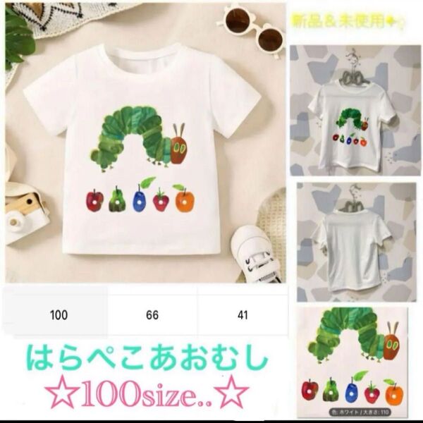 ◯新品・未使用 人気シリーズ はらぺこあおむし Tシャツ☆ 100size