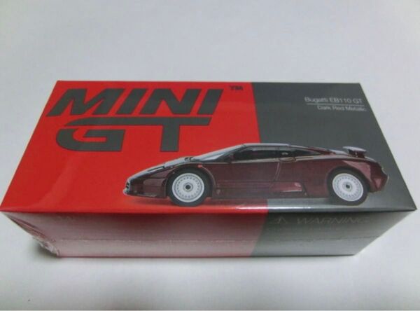 MINI GT 1/64 ブガッティ EB110 GT ダークレッドメタリック 左ハンドル MGT00806-L 新品