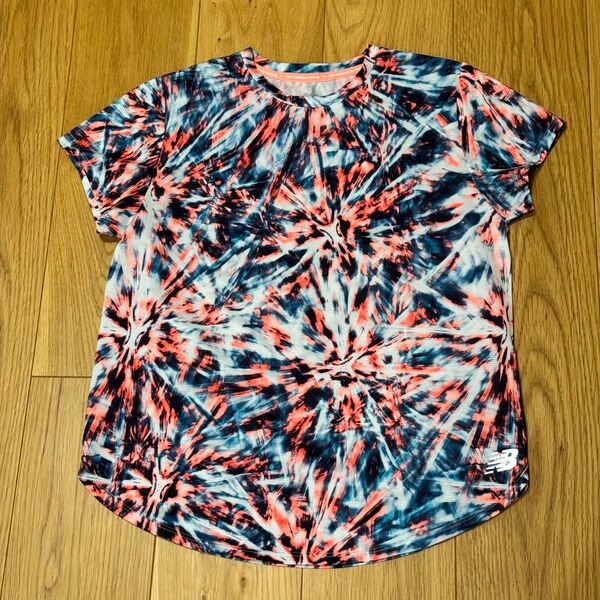 【美品】New Balance レディース Tシャツ タイダイ柄 ランニング M