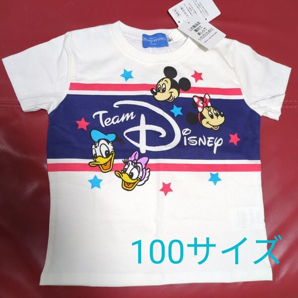 新品タグ付き ディズニーリゾート キッズ Tシャツ ミッキー ミニー ドナルド レトロ ディズニーランド