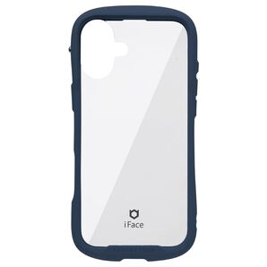 iFace Reflection 強化ガラスクリア スマホケースiPhone16Plus Navy ネイビー
