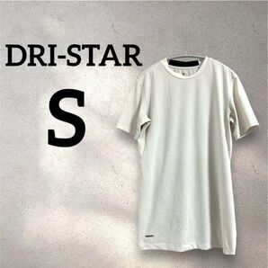 DRI-STAR 【S】Tシャツ ホワイト 白