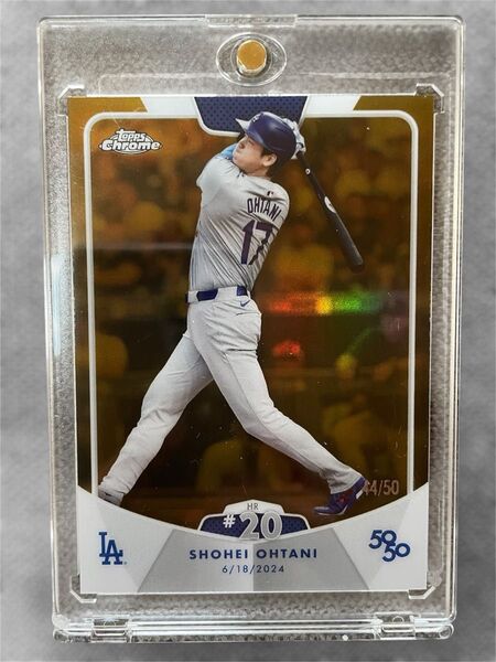 50枚限定 大谷翔平 Topps ゴールドパラレルカード 50/50 シリアル入り希少