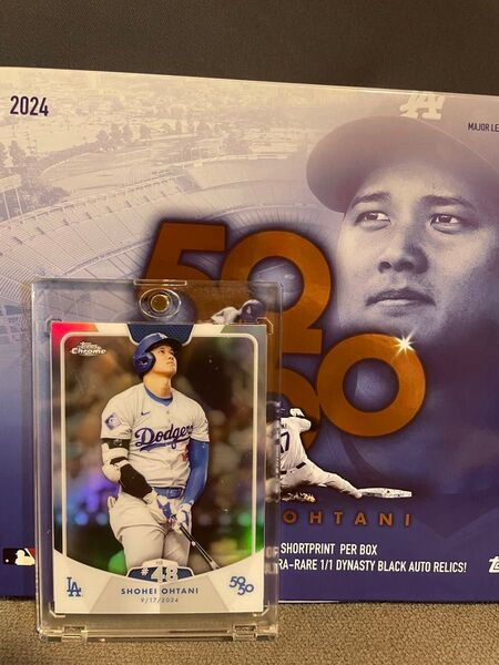 大谷翔平 50/50 topps chrome HR#48 リフレクターカード