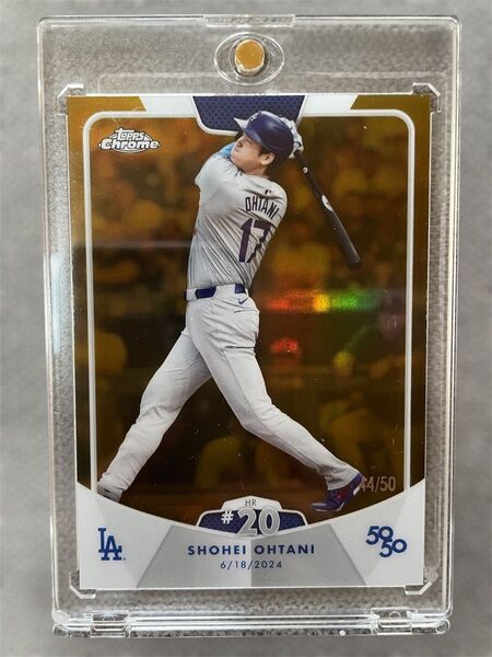 50枚限定 大谷翔平 Toppsゴールドパラレルカード 50/50 シリアル入り