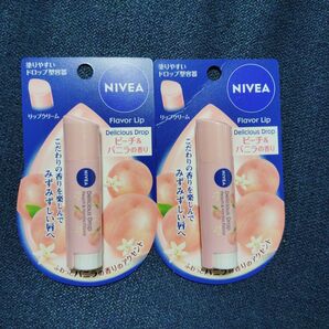 NIVEAリップクリーム ピーチ&バニラの香り2個セット