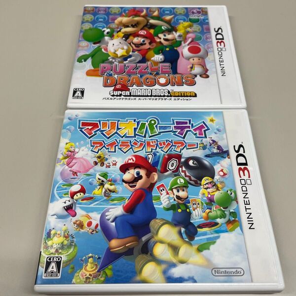 中古 3DS マリオパーティ アイランドツアー パズルアンドドラゴンズ スーパーマリオブラザーズエディション