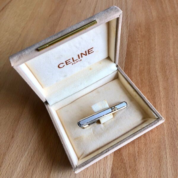 CELINE セリーヌ タイピン ネクタイピン タイバー アンティーク ヴィンテージ レトロ メンズ アクセサリー お洒落