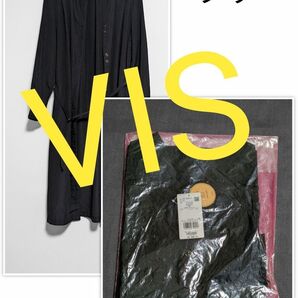 ■VIS■ワンピース■黒■新品未開封■未使用■フリーサイズ■定価5,478円の品■