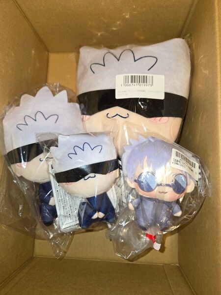 【オンクレ獲得品】五条悟 もちぴこ ちょぴぬいぷち 4点セット