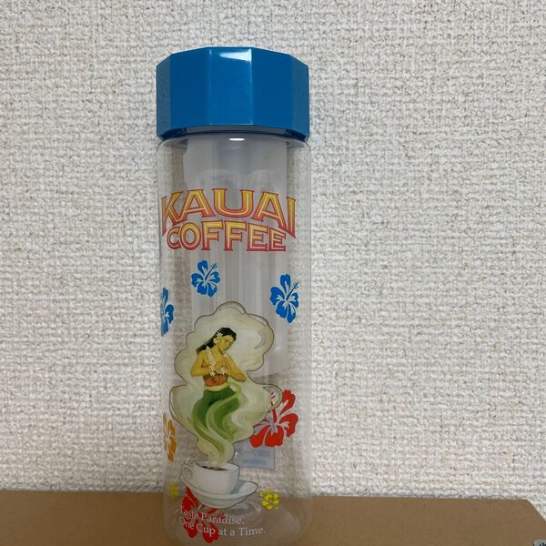 タンブラー 水出しコーヒー 水筒 KAUAI COFFEE/カウアイコーヒー ノベルティ クリアボトル 500ml