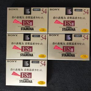 SONY ESⅡ STAMINA ハイポジ カセットテープ 54分 5本セット