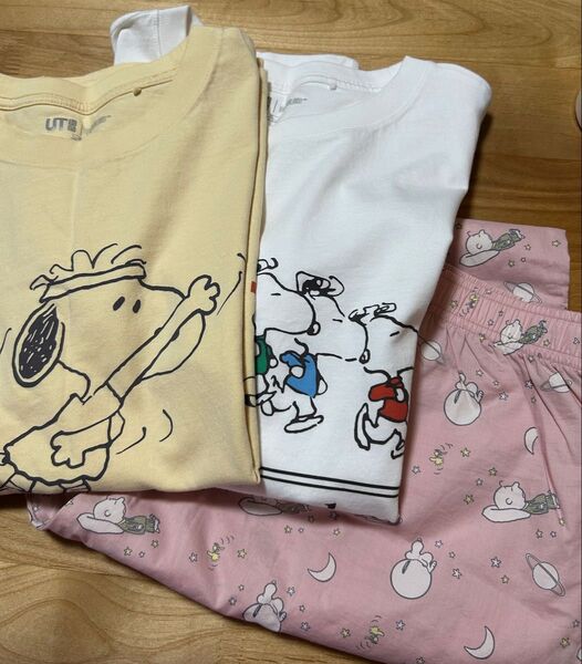 ユニクロ ピーナッツ リラコL ピーナッツ Tシャツ2枚XL スヌーピー