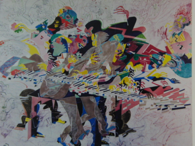 شينزو واتانابي, [اللعب الساخن], من مجموعة نادرة من فن التأطير, في حالة جيدة, إطار جديد متضمن, رسام ياباني, وشملت البريدية, تلوين, طلاء زيتي, اللوحة التجريدية