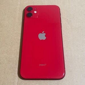 iPhone 11 256GB レッド バッテリー76% SIMロックなし MWM92J/A docomo Apple スマホ