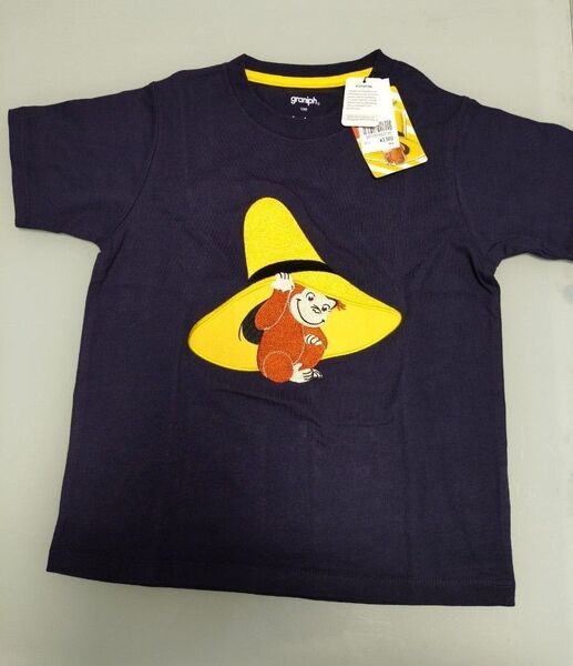 グラニフ おさるのジョージ 黄色帽子 Tシャツ 半袖 キッズ 130cm 新品