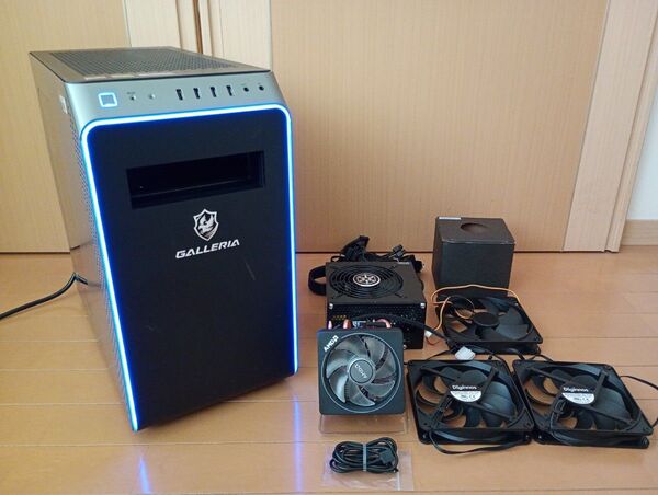 GALLERIA PCケース AMD Wraith Prism CPUクーラー SilverStone 750w ATX 電源