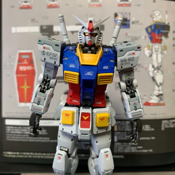 バンダイスピリッツ RG 1/144 RX-78-2 ガンダム Ver.2.0 全塗装 完成品