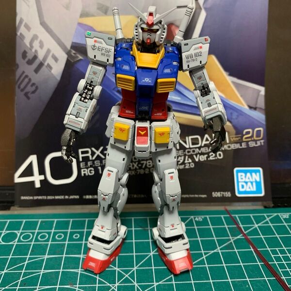 RG 1/144 RX-78-2 ガンダム Ver.2.0 全塗装 完成品 機動戦士ガンダム バンダイ