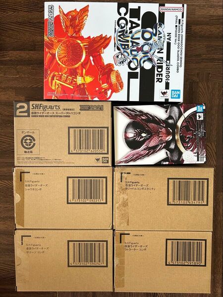 S.H.Figuarts真骨彫製法 仮面ライダーオーズ7体セット タジャドルコンボ