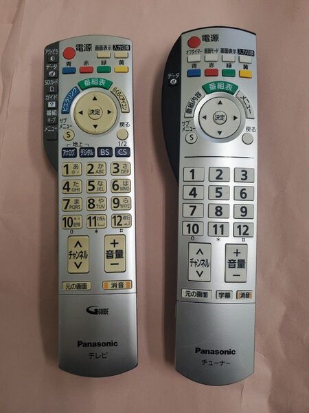 Panasonic ビエラテレビ チューナー リモコン 2個セット