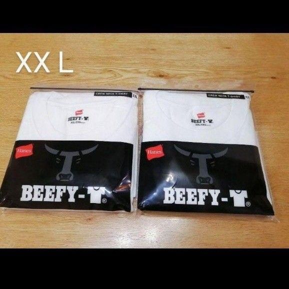 ビーフィー 2枚組 白 ホワイト メンズ ユニセックス Tシャツ 半袖 XXL
