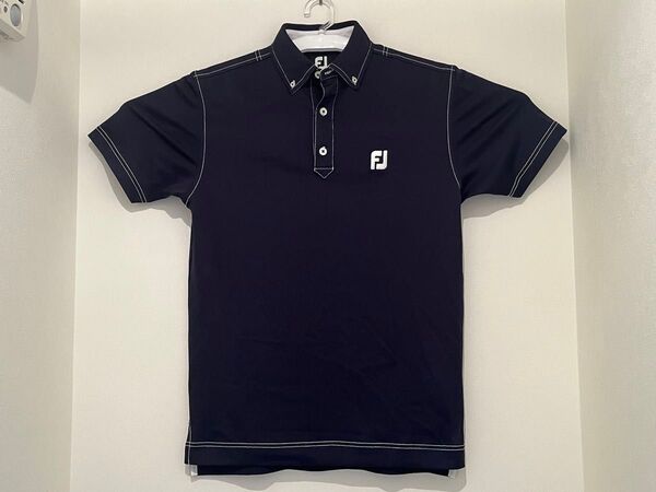 フットジョイ 半袖 ポロシャツ(Mサイズ)ネイビー ゴルフウェア GOLF